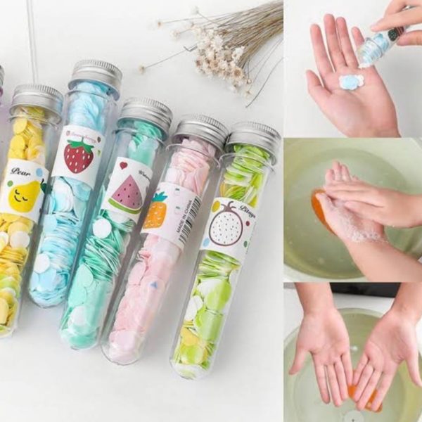 200 Pcs Portable Paper Soap Sheets – Travel, Camping, Outdoor Use.