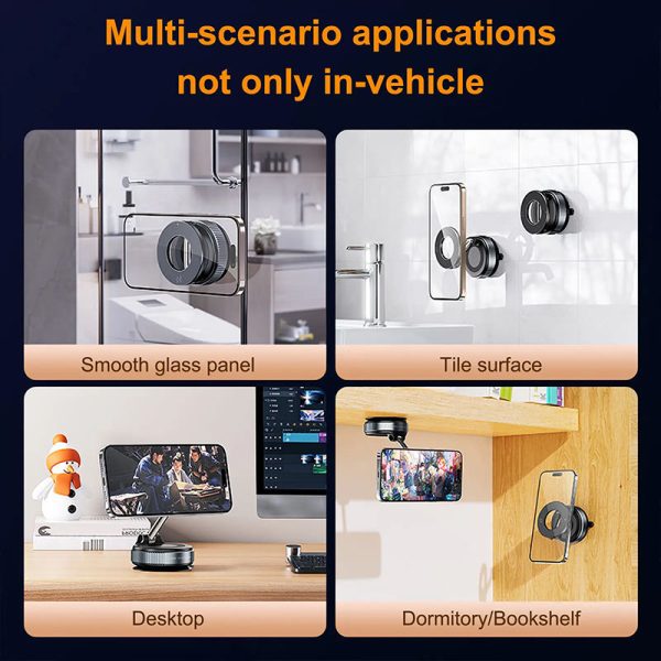 Vacuum Magnetic Suction Cup Phone Holder