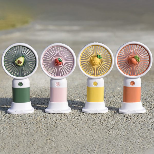 Mini Fruit Cartoon Fan – Portable Handheld