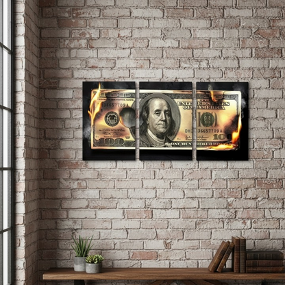 Dollar Design 3-Piece Wooden Wall Art (8x11” Each)