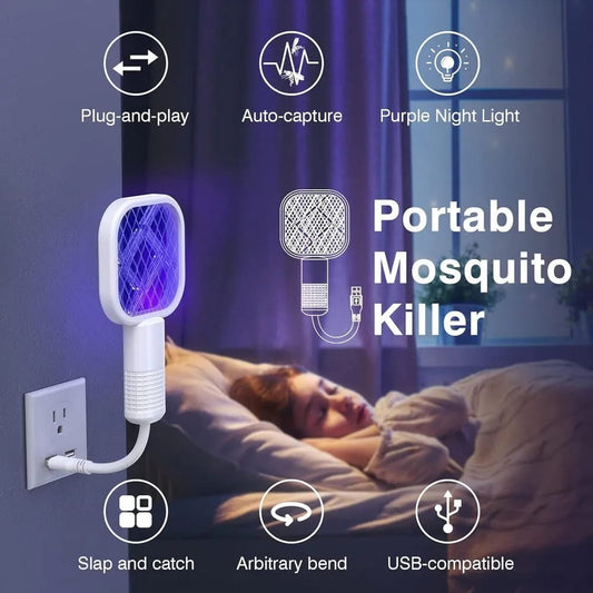 ZapGuard Pro – UV Mosquito & Fly Swatter