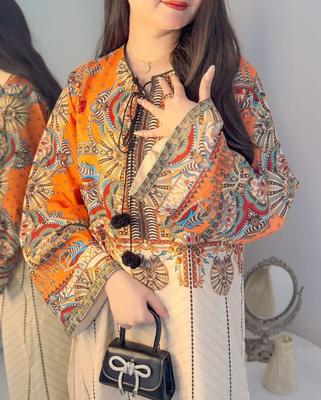 Women's Stitched Printed Shirt and Trouser Set - 2 Pcs