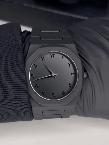 Full Black Aura Quartz Watch – Lightweight Design, , Premium Quality & Finish – Best Quality Analog Watch For Boys – Watch For Men
