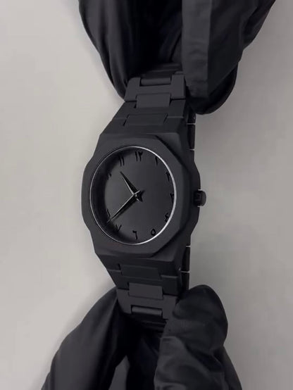 Full Black Aura Quartz Watch – Lightweight Design, , Premium Quality & Finish – Best Quality Analog Watch For Boys – Watch For Men
