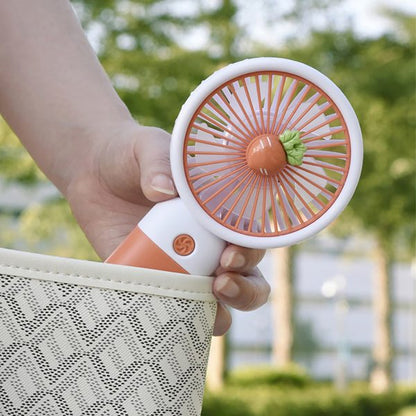 Mini Fruit Cartoon Fan – Portable Handheld