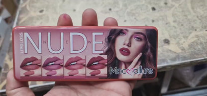 Mocallure Dark Nude Matte Lip Gloss Set – 8 Long-lasting Shades For All Skin Tones